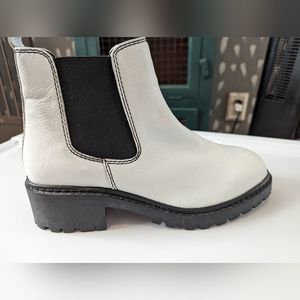 Nasty gal leather ankle booties, 9.5